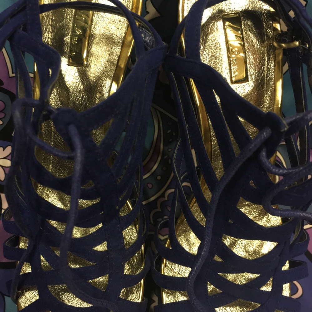 Blue Platform Shoes - Picture 6 of 9